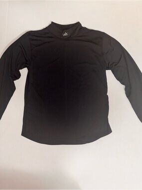 Vintage Watson Youth Size Medium (10-12) Black Long Sleeve Mock Turtleneck